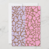 ツインガールズキレーフベビーシャワー招待状 招待状 (裏面)