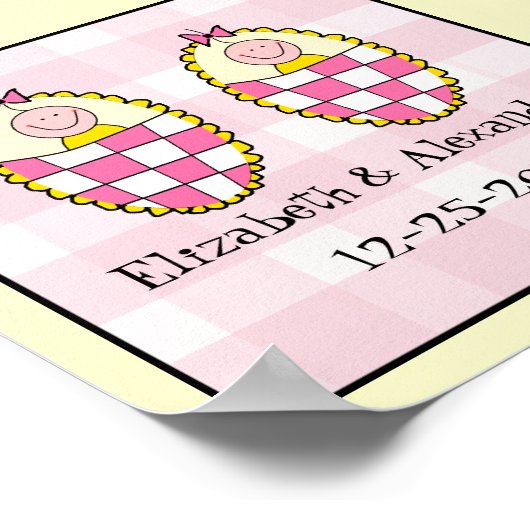 ツインガールズキープサケギフト ポスター (角)