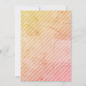 ツインガールズクラウドベビーシャワーレトロ 招待状 (裏面)