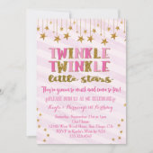 ツインガールズトゥインクルトゥインクルリトルスター招待状 招待状 (正面)