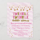 ツインガールズトゥインクルトゥインクルリトルスター招待状 招待状 (正面/裏面)