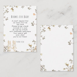 ツインガールズバニーブックスベビーリクエストカード エンクロージャーカード