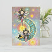 ツインガールズバースデーパーティー招待状妖精 招待状 (スタンド正面)