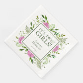 ツインガールズピンクあじさい女の子ベビーシャワー (コーナー)