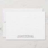 ツインガールズファースト誕生日パーティーへの招待 招待状 (裏面)