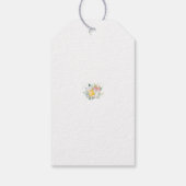 ツインガールズベビーシャワーありがとうラベル ギフトタグ (裏面)