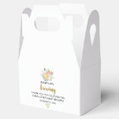 ツインガールズベビーシャワー切り妻箱 フェイバーボックス (オープン)