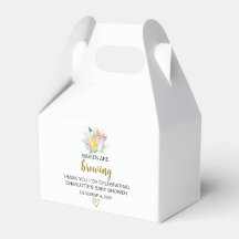 ツインガールズベビーシャワー切り妻箱