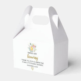 ツインガールズベビーシャワー切り妻箱 フェイバーボックス