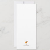 ツインガールズベビーシャワー招待状-ベビー台車 招待状 (裏面)