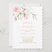 ツインガールズベビーシャワー招待状 招待状 (正面)