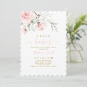 ツインガールズベビーシャワー招待状 招待状 (スタンド正面)