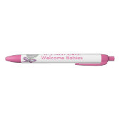 ツインガールズベビーラトルピンク星発表 黒ボールペン (ボトム)
