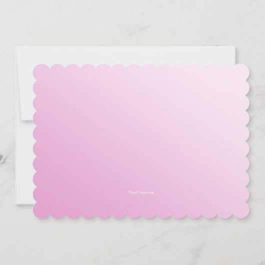 ツインガールズ宗教的フォト招待状 招待状 (裏面)