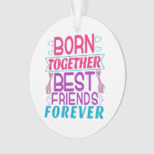 ツインガールズ最高のフレンズ引用文 オーナメント (正面)