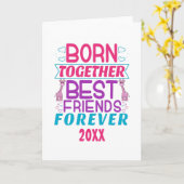 ツインガールズ最高のフレンズ引用文 カード (黄色い花)