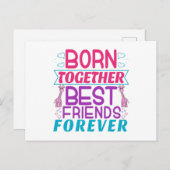 ツインガールズ最高のフレンズ引用文 ポストカード (正面/裏面)