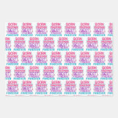 ツインガールズ最高のフレンズ引用文 ラッピングペーパーシート (正面)