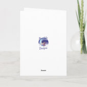 ツインガールズ誕生日グリーティングカード サンキューカード (裏面)