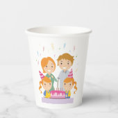 ツインガールズ誕生日 紙コップ (正面)
