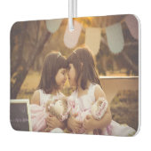 ツインガールズ2写真アップロードのパーソナライズされたカスタム車 カーエアーフレッシュナー (左)