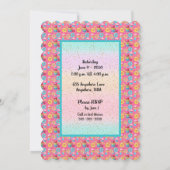 ツインガールズ6thバースデーパーティー 招待状 (裏面)