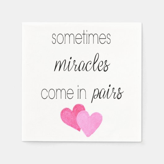 ツインガールズ スタンダードカクテルナプキン (正面)