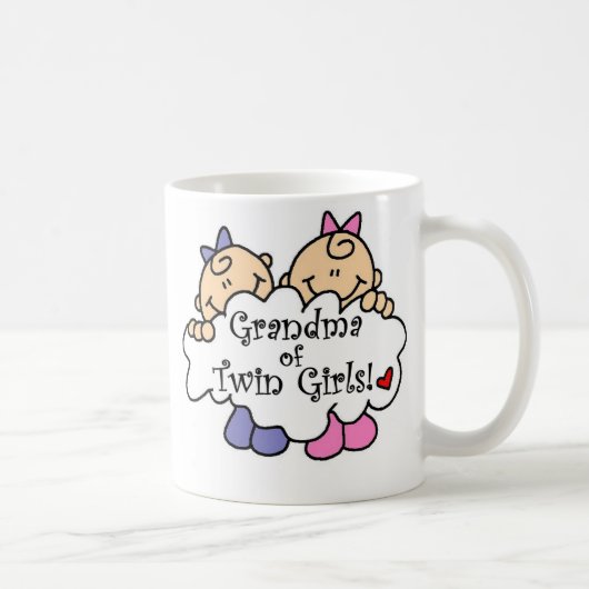 ツインガールズTシャツのおばあちゃん&ギフト マグカップ (右)