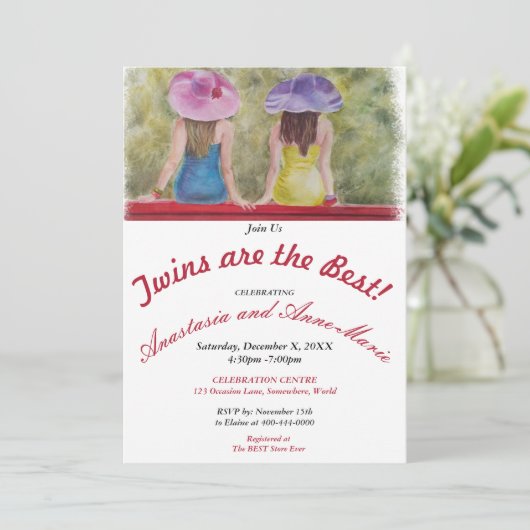 ツインガールフレンズは最高のパーティの招待状 招待状 (スタンド正面)