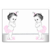 ツインガールベビーシャワー テーブルナンバー (裏面)