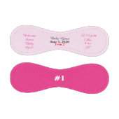 ツインガール誕生統計2トーンピンク 野球ボール (パネル)