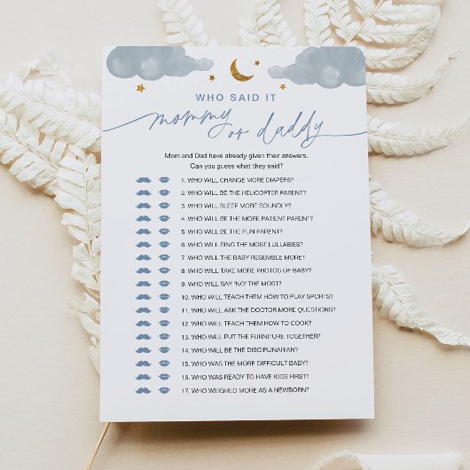 ツインクルスター 誰が言ったの ママ？それともパパ？ 赤ちゃんゲーム 招待状