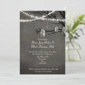 ツインクル ライトのルースト リング ナイト ツリー ストリング 招待状 (スタンド正面)