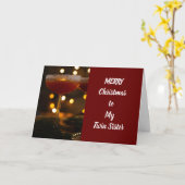 ツインシスターの「クリスマス」カード カード (黄色い花)