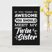 ツインシスターギフト カード (黄色い花)