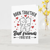 ツインシスターツインズギフト カード (黄色い花)