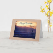 ツインシスターハッピーバースデー=馬好き誕生日 カード (黄色い花)