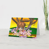 ツインシスター誕生日カードとかわいこちゃんパイbyムーンラ カード (正面)