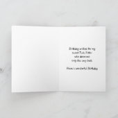 ツインシスター誕生日カード – かわいい小さな女の子 カード (内部)