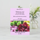 ツインシスター誕生日フラットグリーティングカード (スタンド正面)