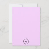 ツインシスター誕生日フラットグリーティングカード (裏面)