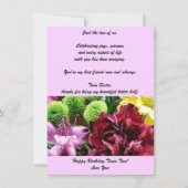 ツインシスター誕生日フラットグリーティングカード (正面)