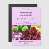 ツインシスター誕生日磁気グリーティングカード (正面/裏面)