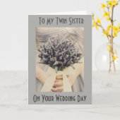 ***ツインシスター*** 「結婚式の日」 カード (黄色い花)