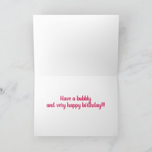 **ツインシスター**誕生日の要望と約束 カード (内部)