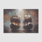 ツインシップの戦いのデコパージュ 薄葉紙 (正面)