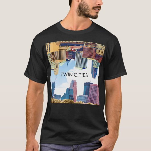 ツインシティ ミネアポリス セントポール ミネソタ州 S Tシャツ (正面)