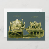 ツインシティGASエンジンクライマックスGASエンジンヴィンテージ ポストカード (正面/裏面)