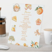 ツインシトラスかわいこちゃんサマーベビーシャワーメニュー 台座サイン (インサイチュ)