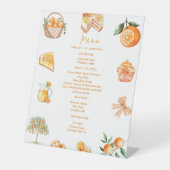 ツインシトラスかわいこちゃんサマーベビーシャワーメニュー 台座サイン (正面)